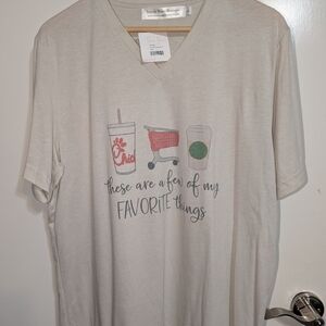 Graphic Tee with Favorite Things Design